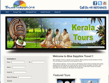 Tablet Screenshot of bluesapphiretravel.com
